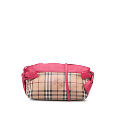 Haymarket Check Coated Canvas Bow Tie Crossbody