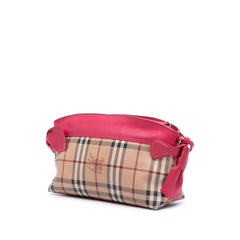 Haymarket Check Coated Canvas Bow Tie Crossbody