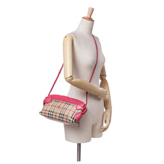 Haymarket Check Coated Canvas Bow Tie Crossbody