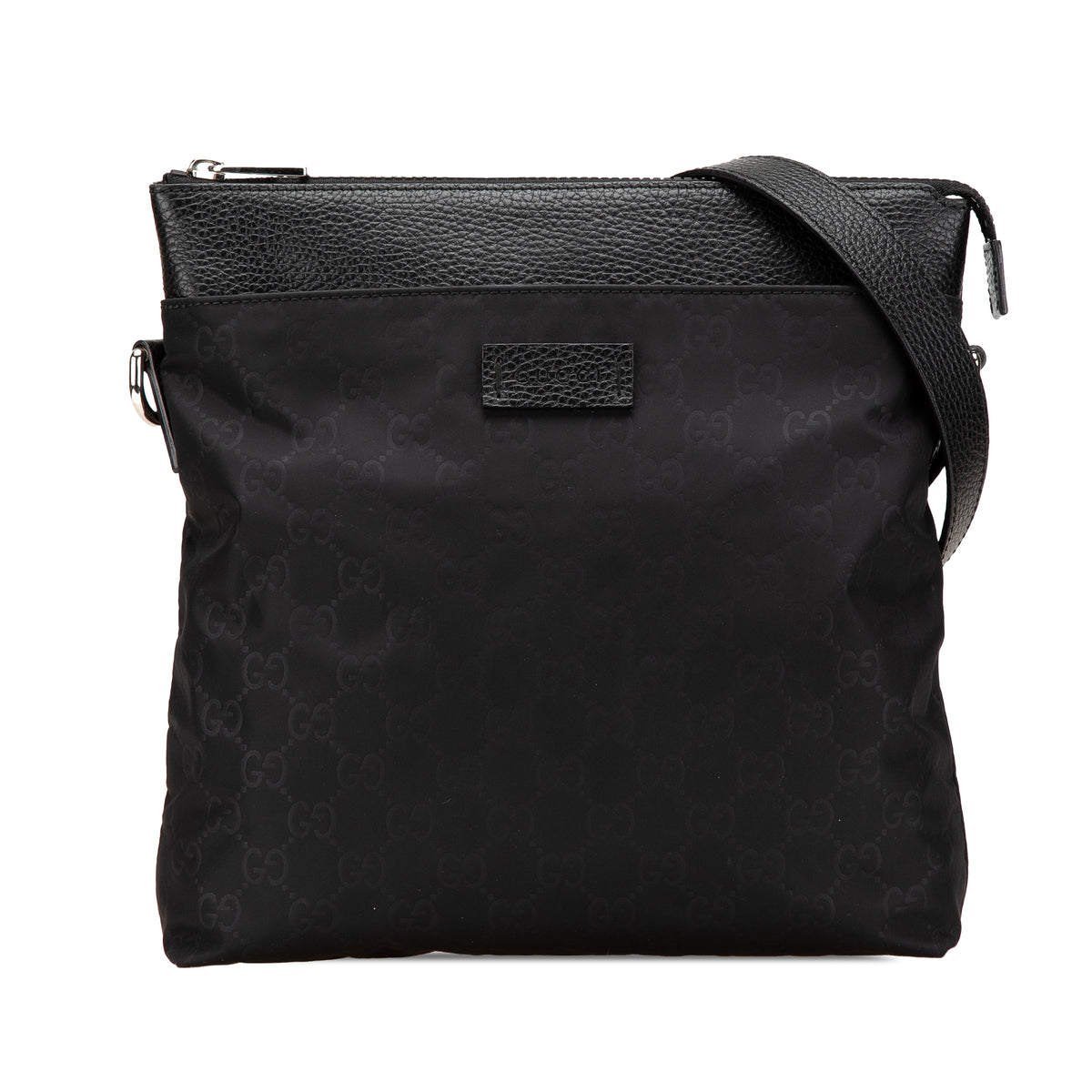 GG Nylon Flat Messenger Bag