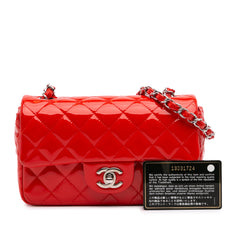 Mini Rectangular Classic Patent Single Flap