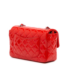 Mini Rectangular Classic Patent Single Flap