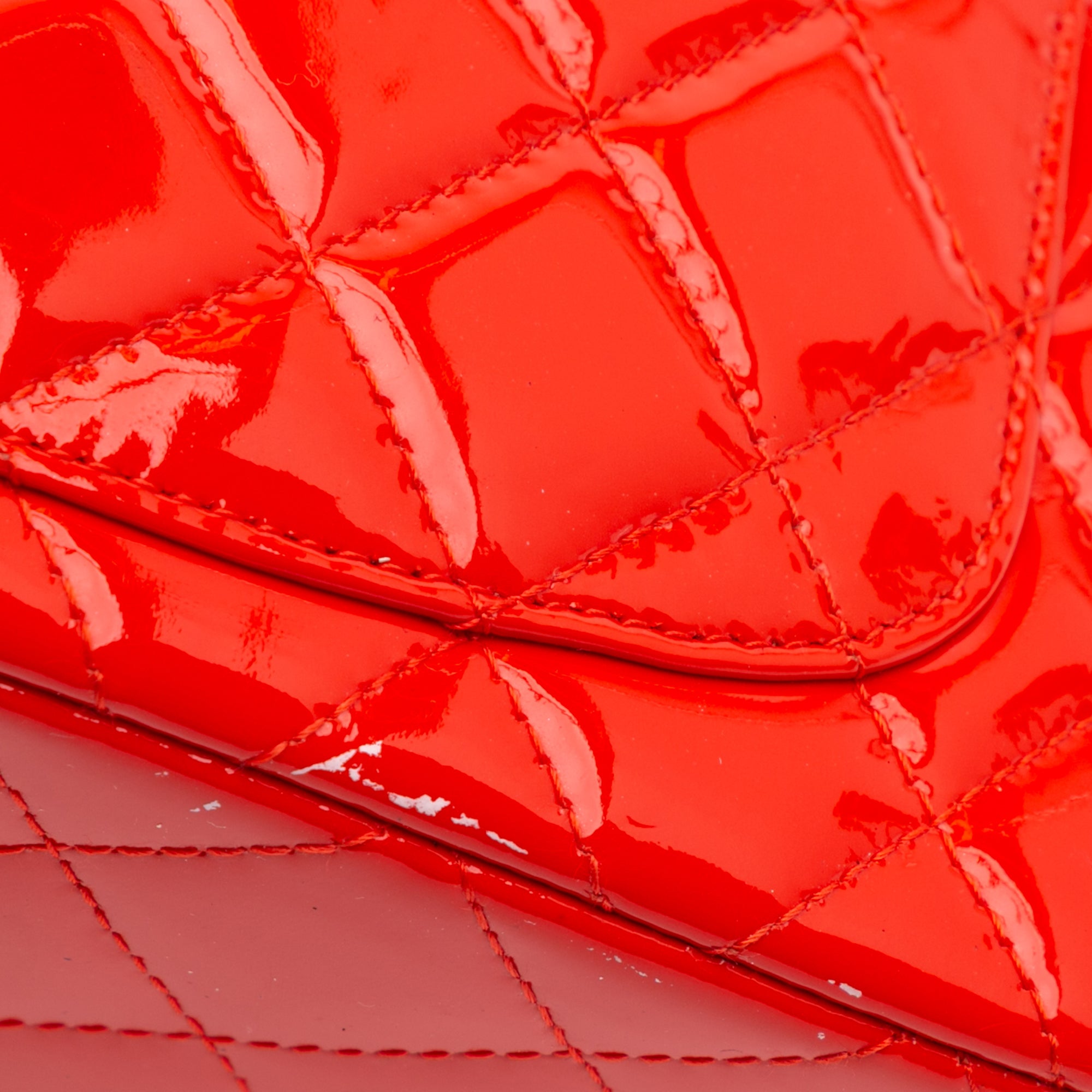 Mini Rectangular Classic Patent Single Flap