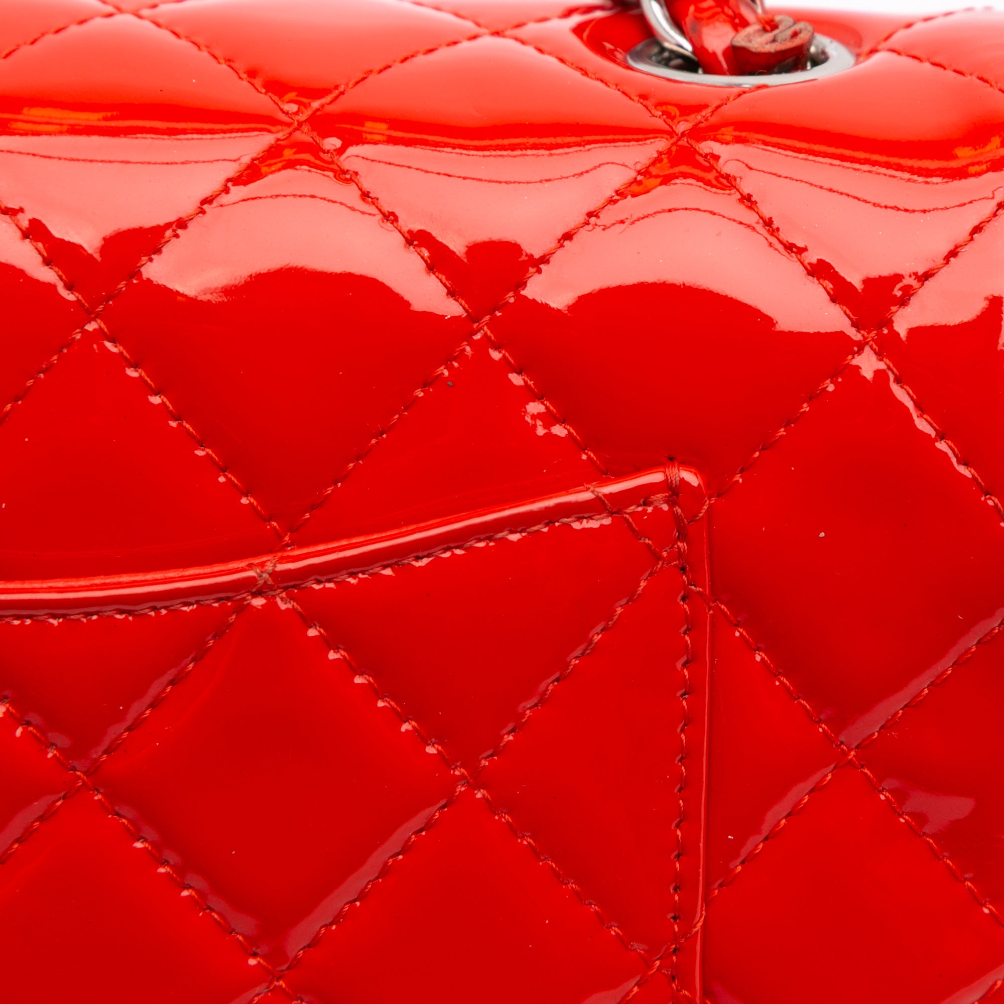 Mini Rectangular Classic Patent Single Flap