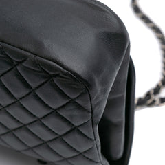 Medium Bicolor Quilted Calfskin Flap