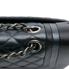 Medium Bicolor Quilted Calfskin Flap