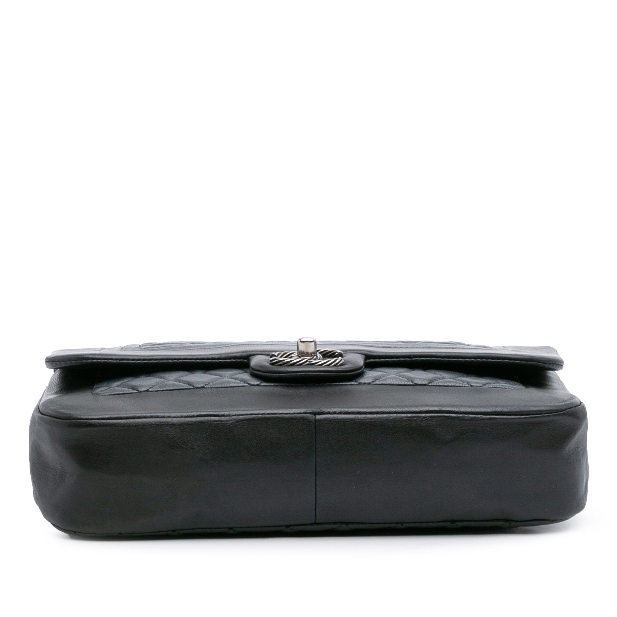 Medium Bicolor Quilted Calfskin Flap