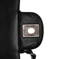 Medium Bicolor Quilted Calfskin Flap