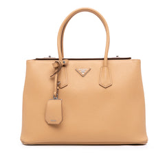 Saffiano Cuir Twin Lock Satchel