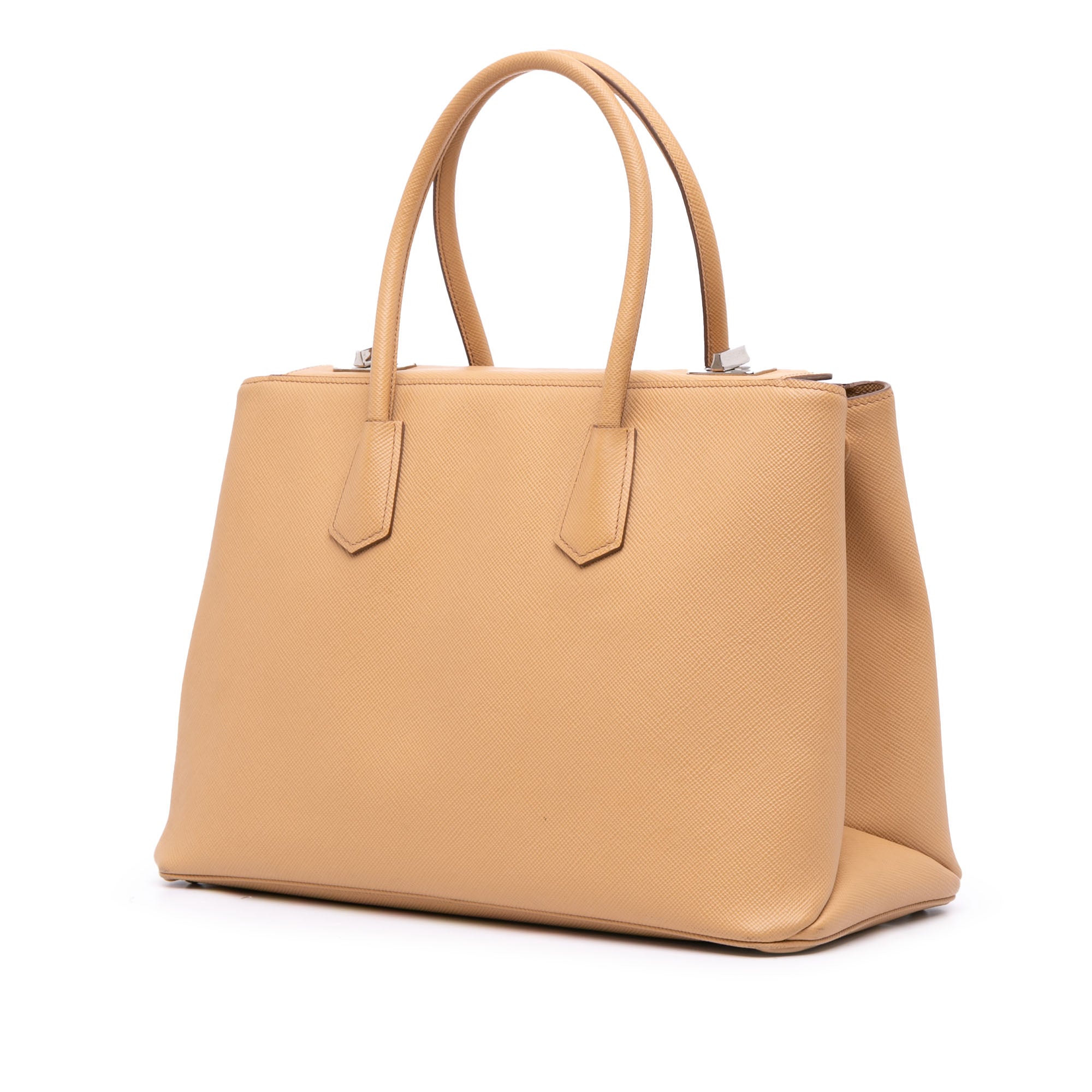 Saffiano Cuir Twin Lock Satchel