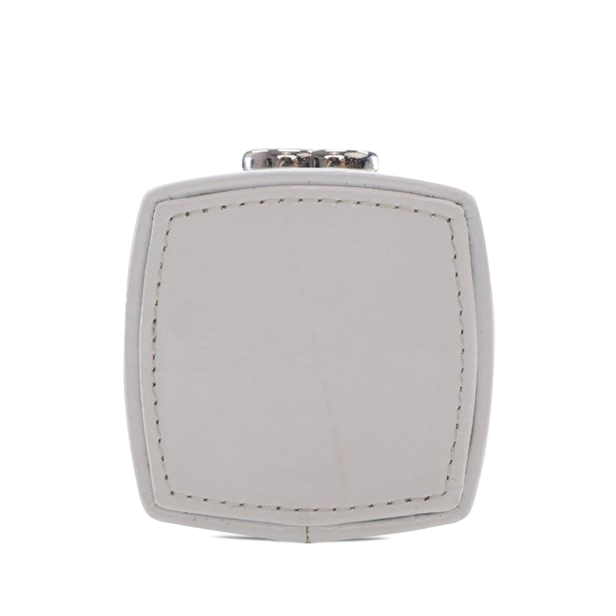 Patent Goatskin Make-Up Box Clutch With Chain