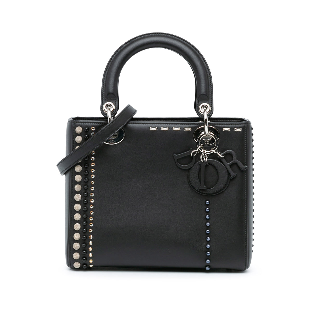 Medium Studded Calfskin Lady Dior