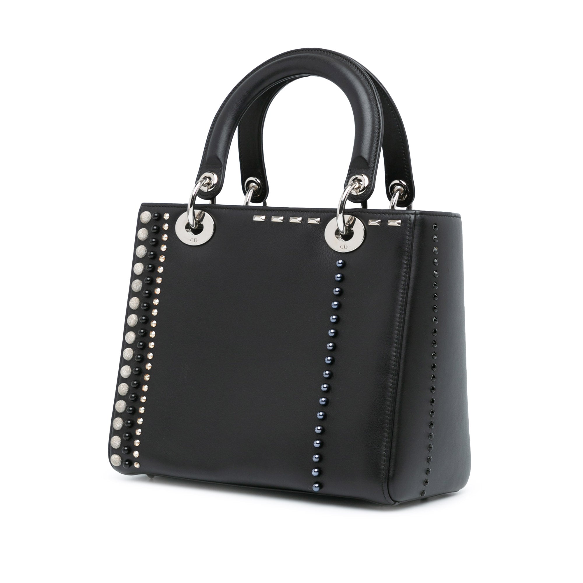 Medium Studded Calfskin Lady Dior