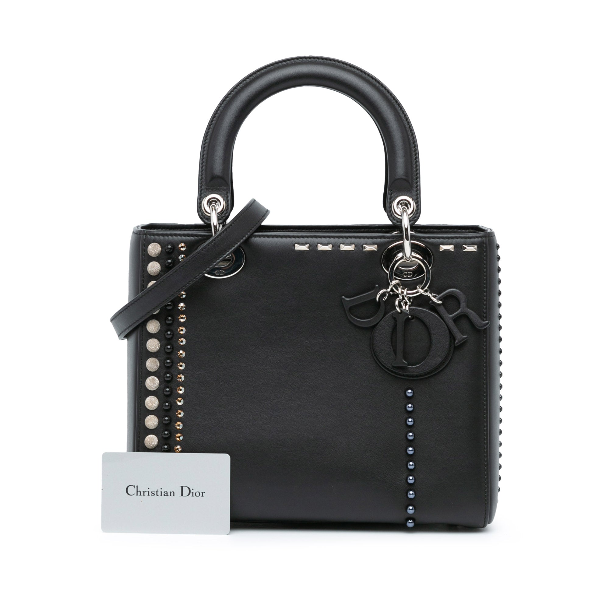 Medium Studded Calfskin Lady Dior