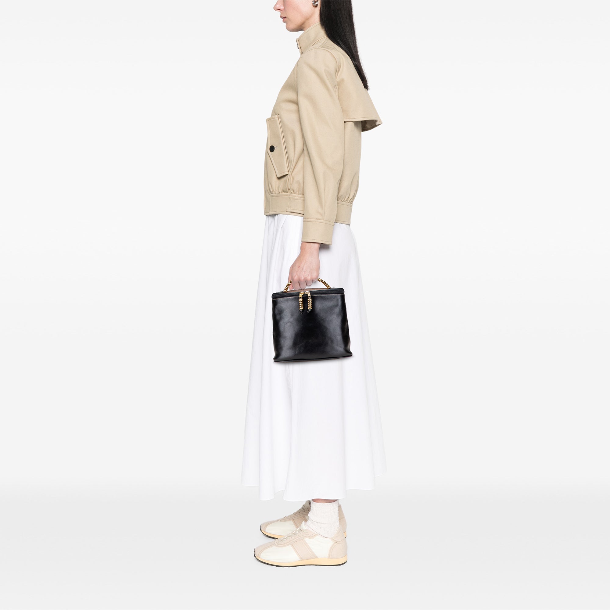 Leather Velasquez Twist Vanity Bag
