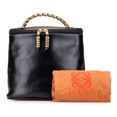 Leather Velasquez Twist Vanity Bag