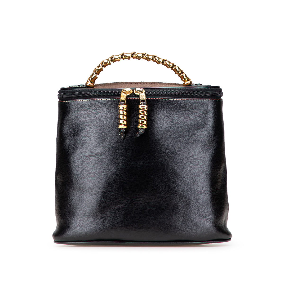 Leather Velasquez Twist Vanity Bag