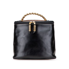 Leather Velasquez Twist Vanity Bag