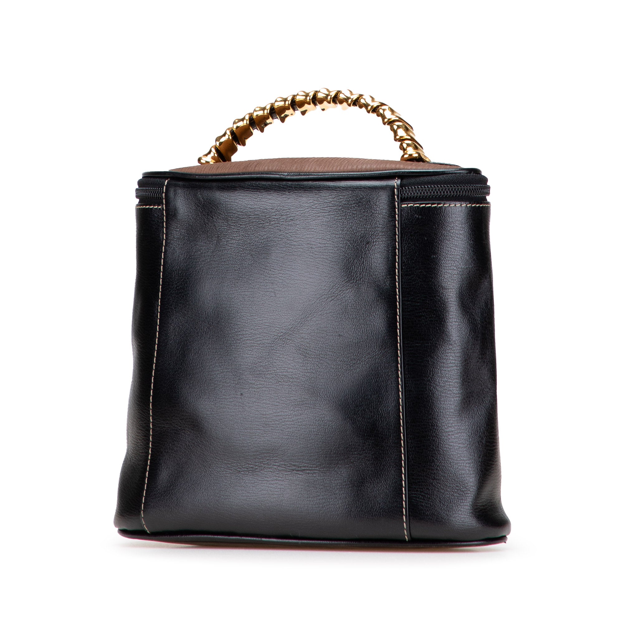 Leather Velasquez Twist Vanity Bag