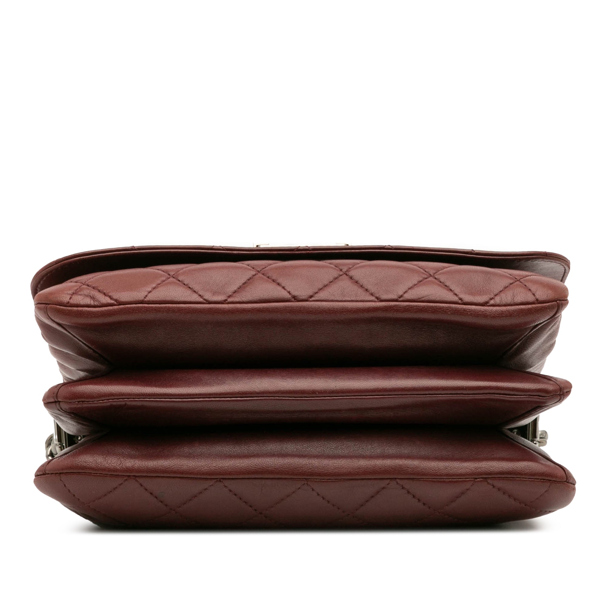 Quilted Lambskin Boy Three Compartment Flap