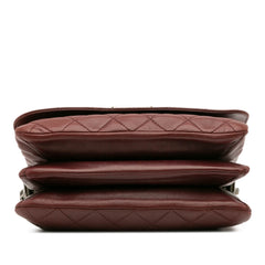 Quilted Lambskin Boy Three Compartment Flap