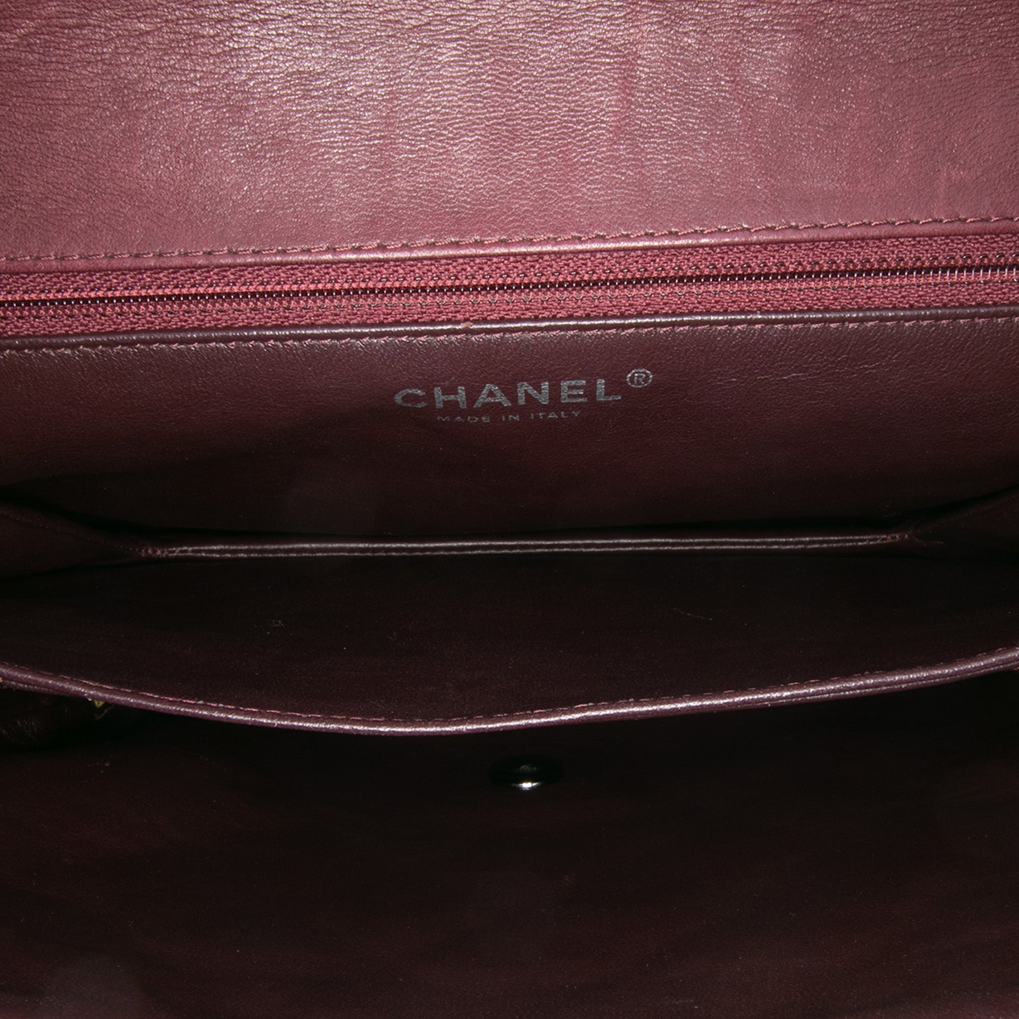 Quilted Lambskin Boy Three Compartment Flap