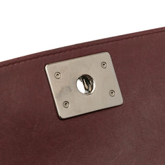 Quilted Lambskin Boy Three Compartment Flap