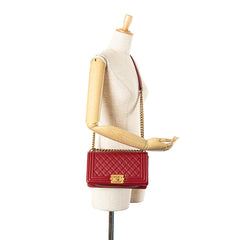 Old Medium Lambskin Boy Flap
