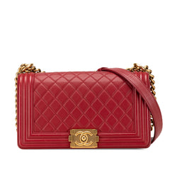 Old Medium Lambskin Boy Flap