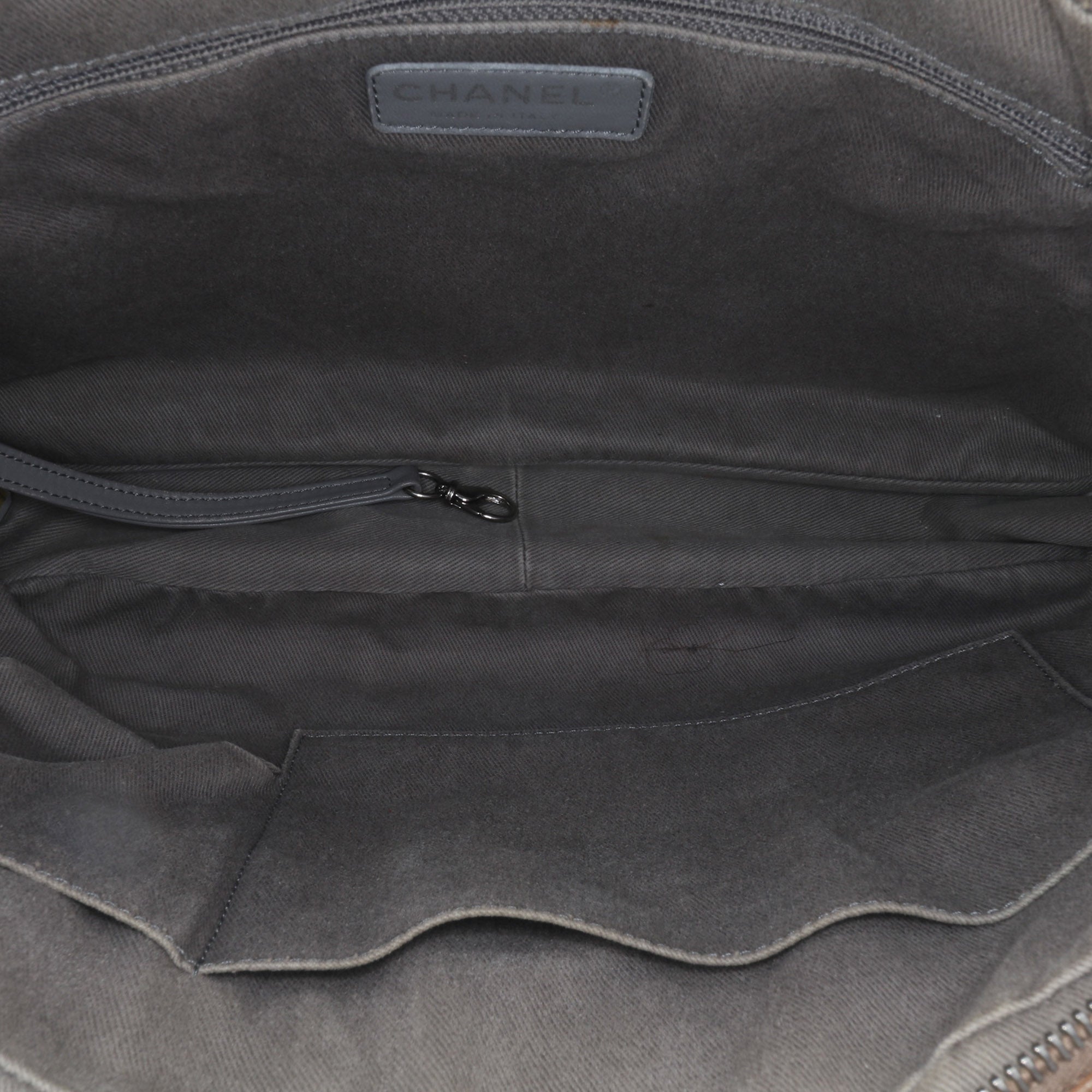 Quilted Iridescent Calfskin Relax CC Satchel