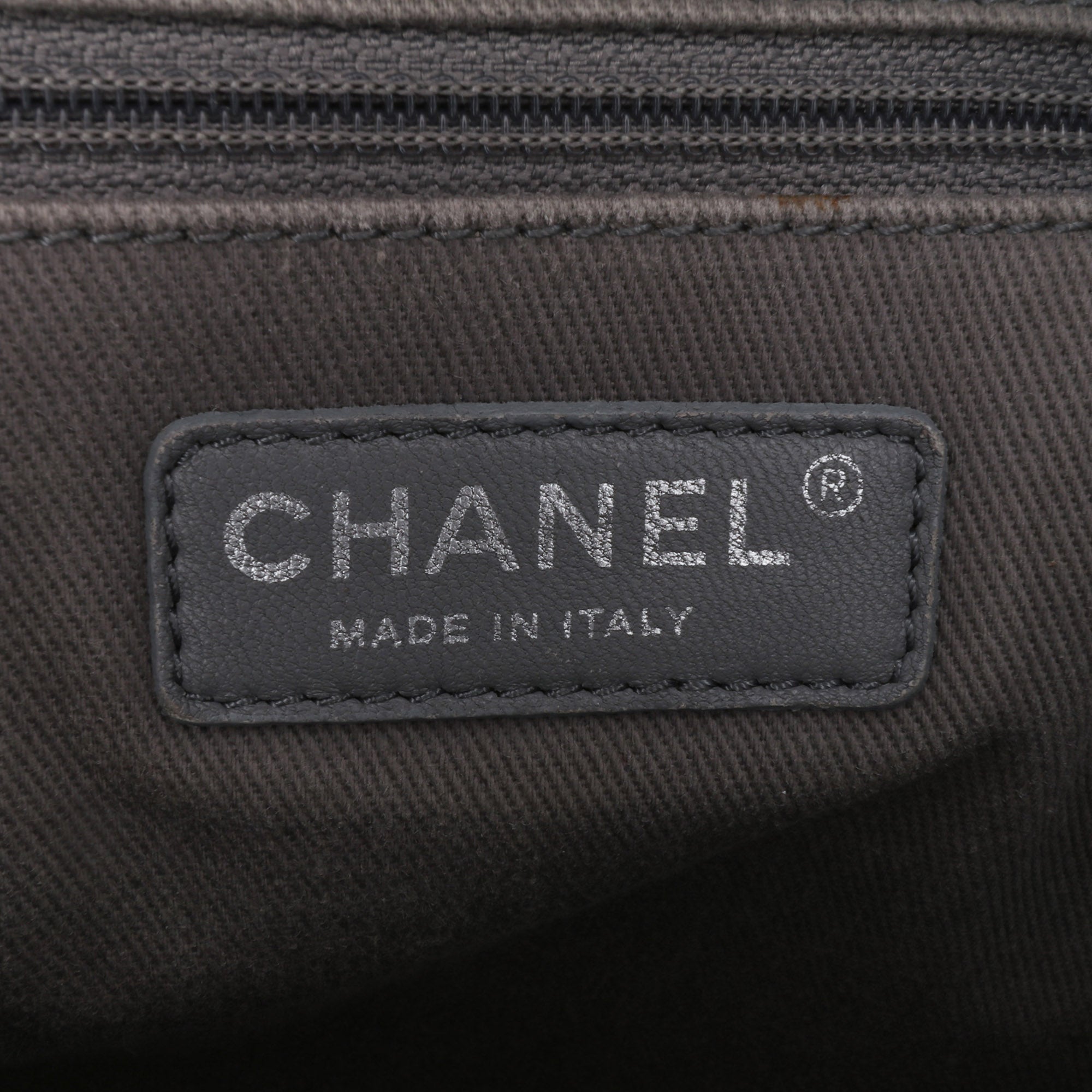 Quilted Iridescent Calfskin Relax CC Satchel