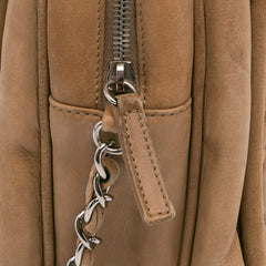Quilted Iridescent Calfskin Relax CC Satchel