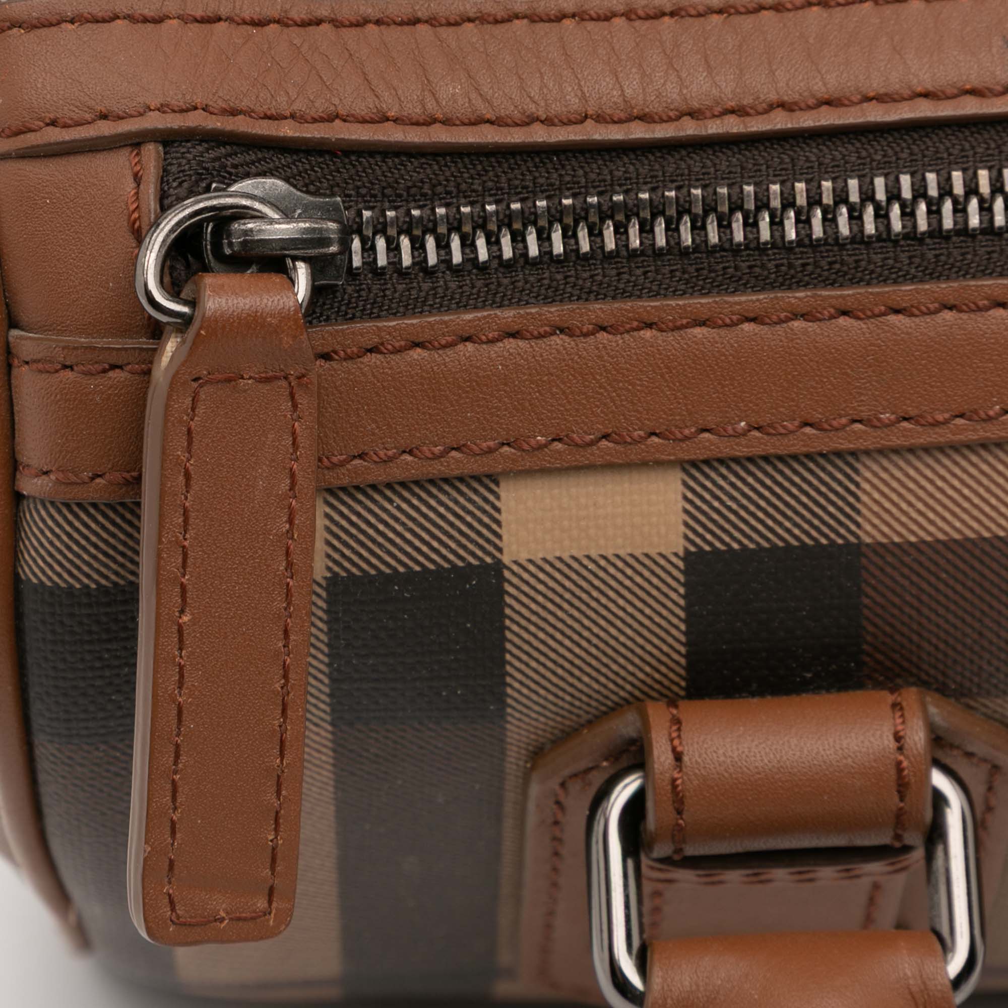 Smoke Check Coated Canvas Chester Boston Bag