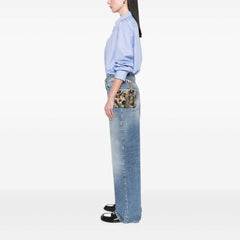 Mini Calfskin Beaded Embroidered Jardin Naturel Lady Dior