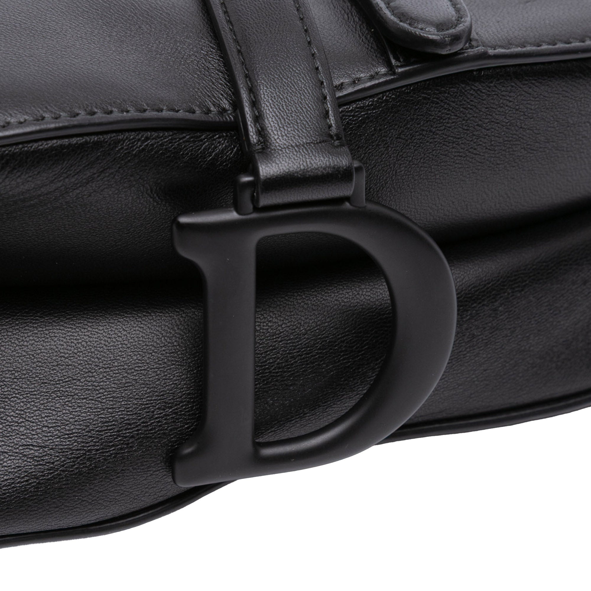 Ultramatte Calfskin 3D Floral Saddle Bag