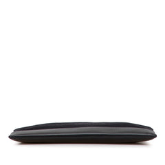 Canvas Navy Clip M Clutch