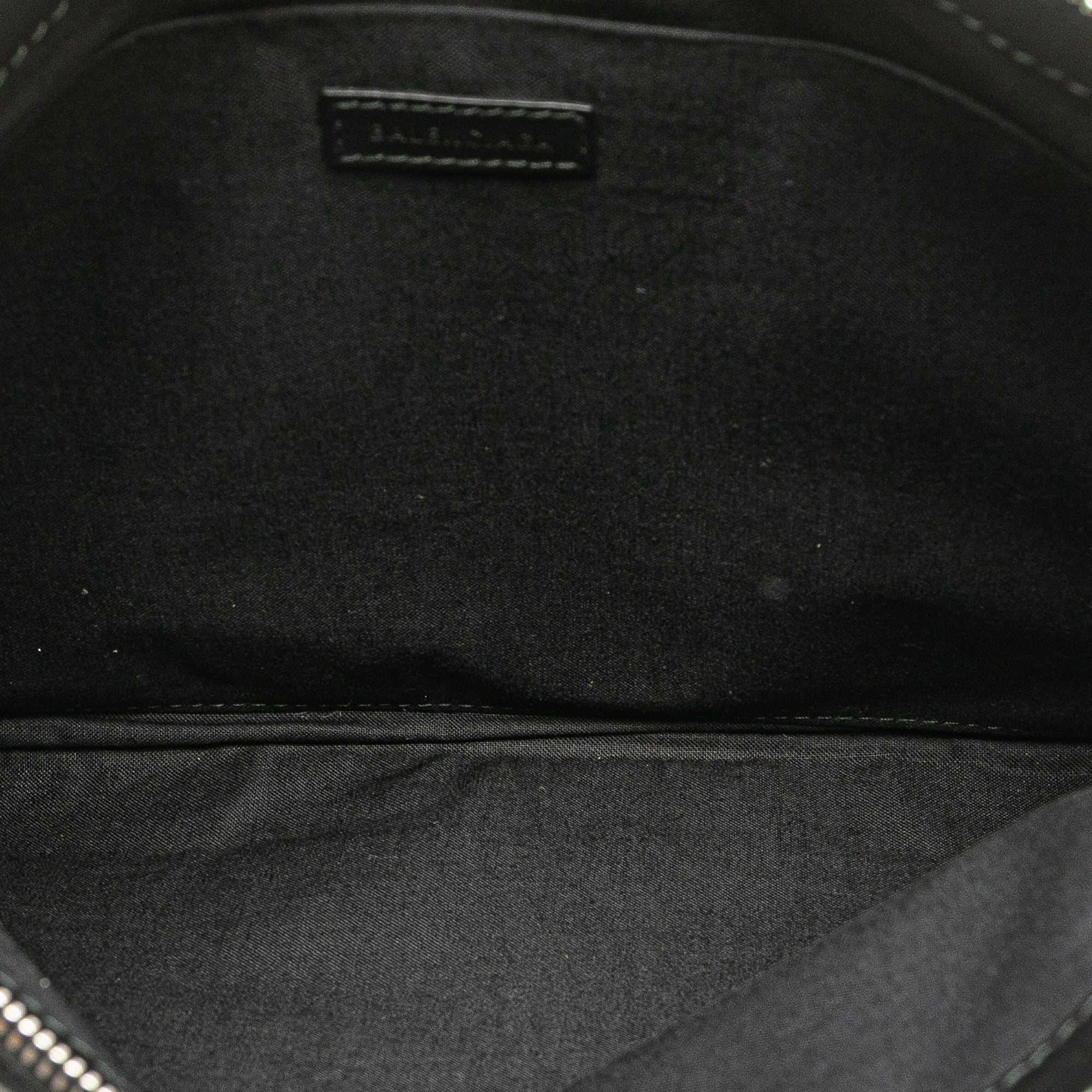 Canvas Navy Clip M Clutch