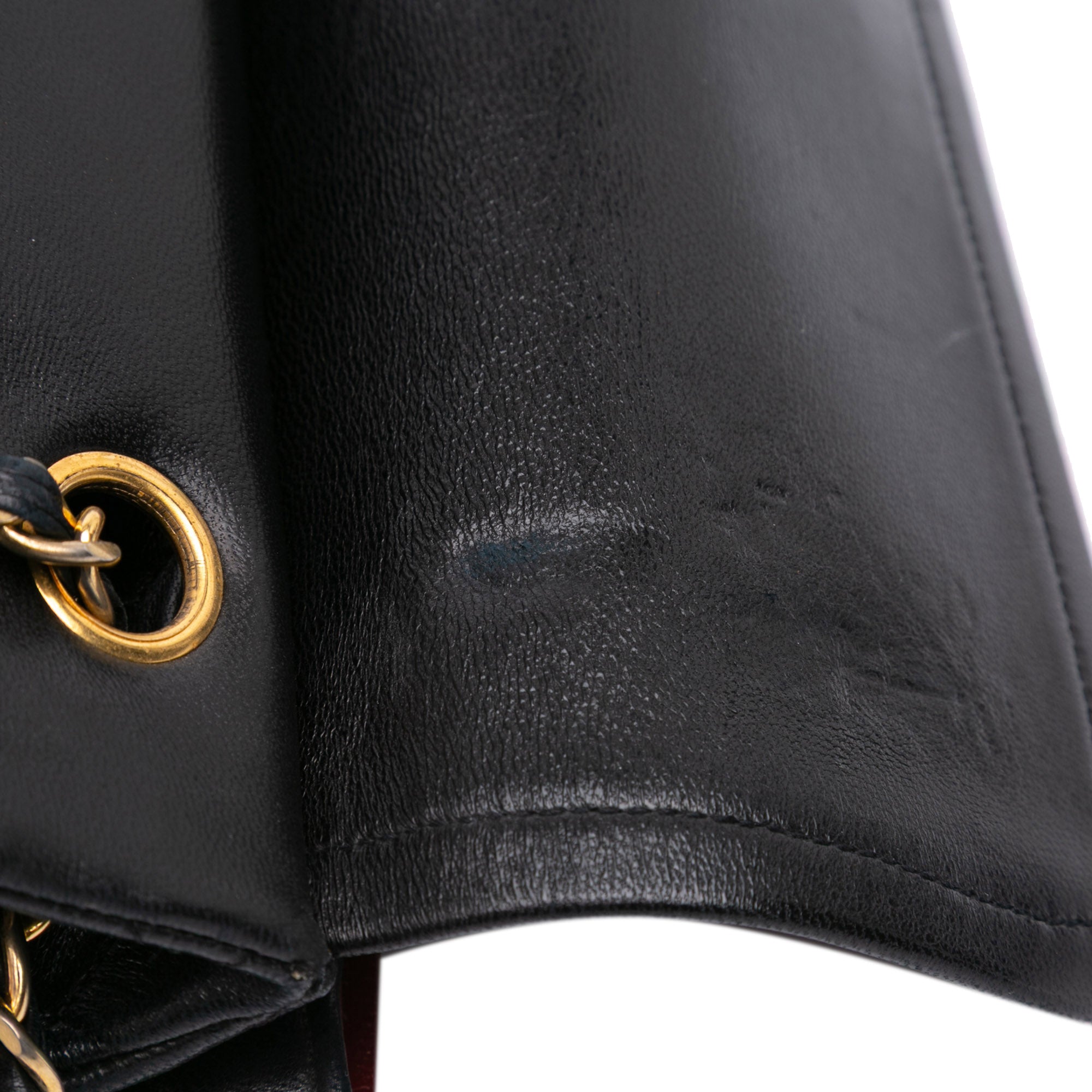 Medium Classic Lambskin Double Flap