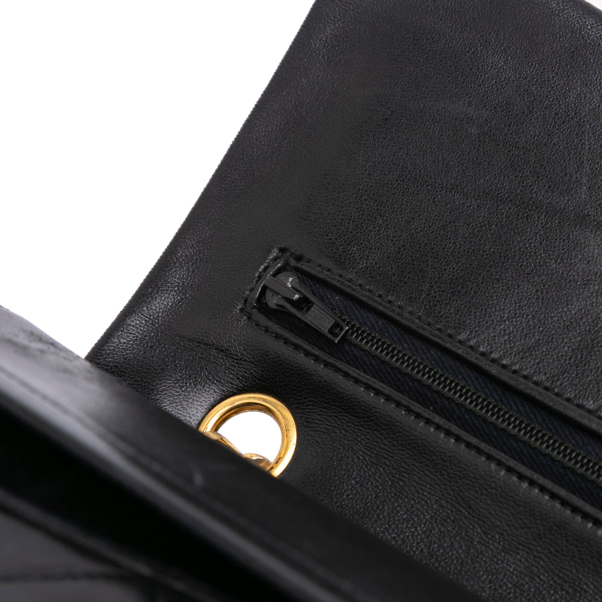 Medium Classic Lambskin Double Flap