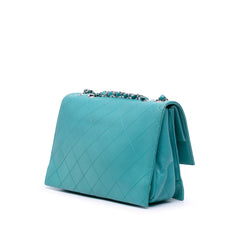 CC Quilted Calfskin Double Flap