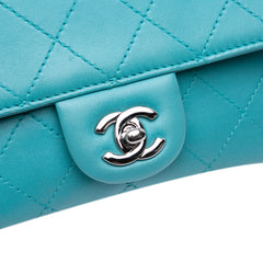 CC Quilted Calfskin Double Flap