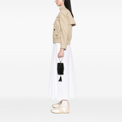 CC Lambskin Tassel Clutch with Chain