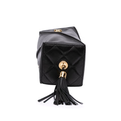 CC Lambskin Tassel Clutch with Chain
