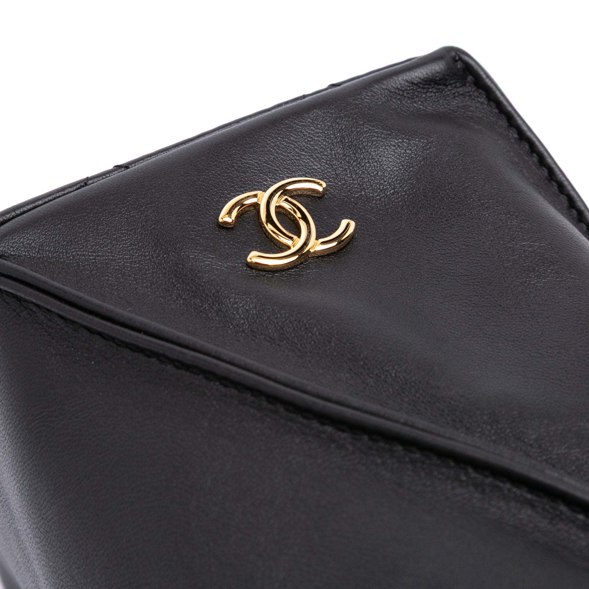 CC Lambskin Tassel Clutch with Chain