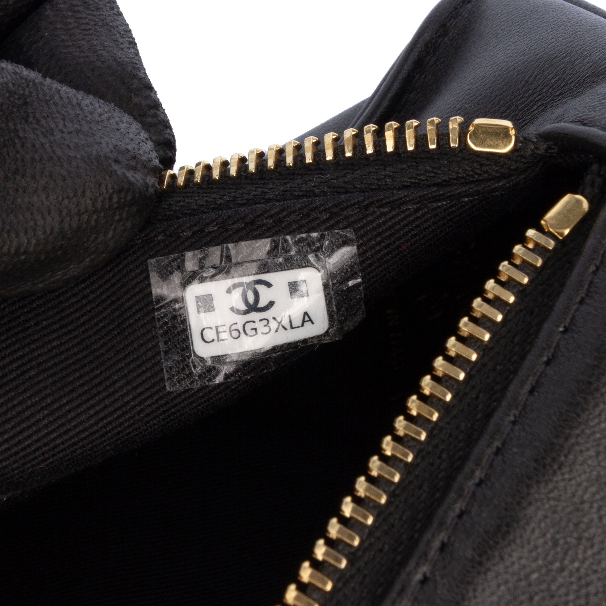 CC Lambskin Tassel Clutch with Chain