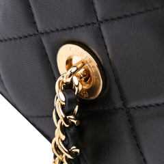 CC Lambskin Tassel Clutch with Chain