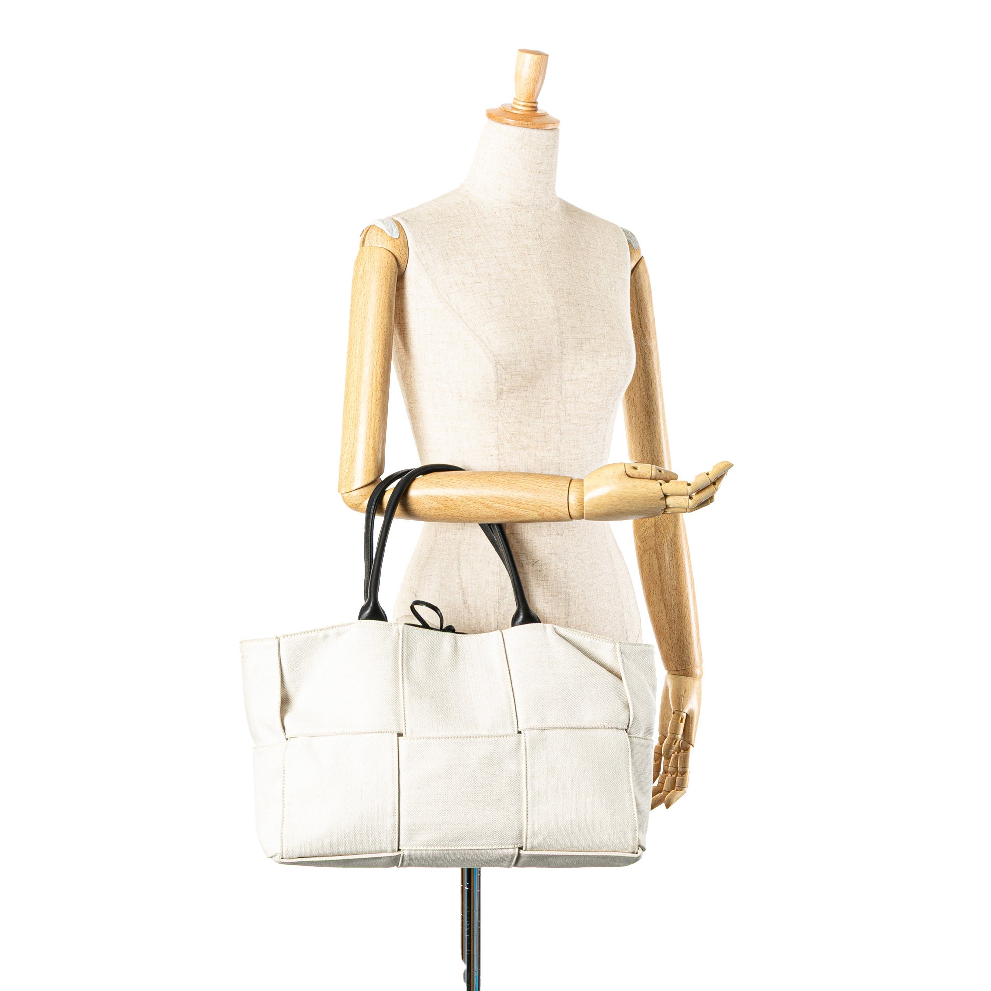 Medium Canvas Maxi Intrecciato Arco Tote