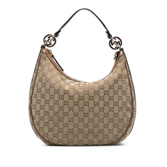 Medium GG Canvas Twins Hobo