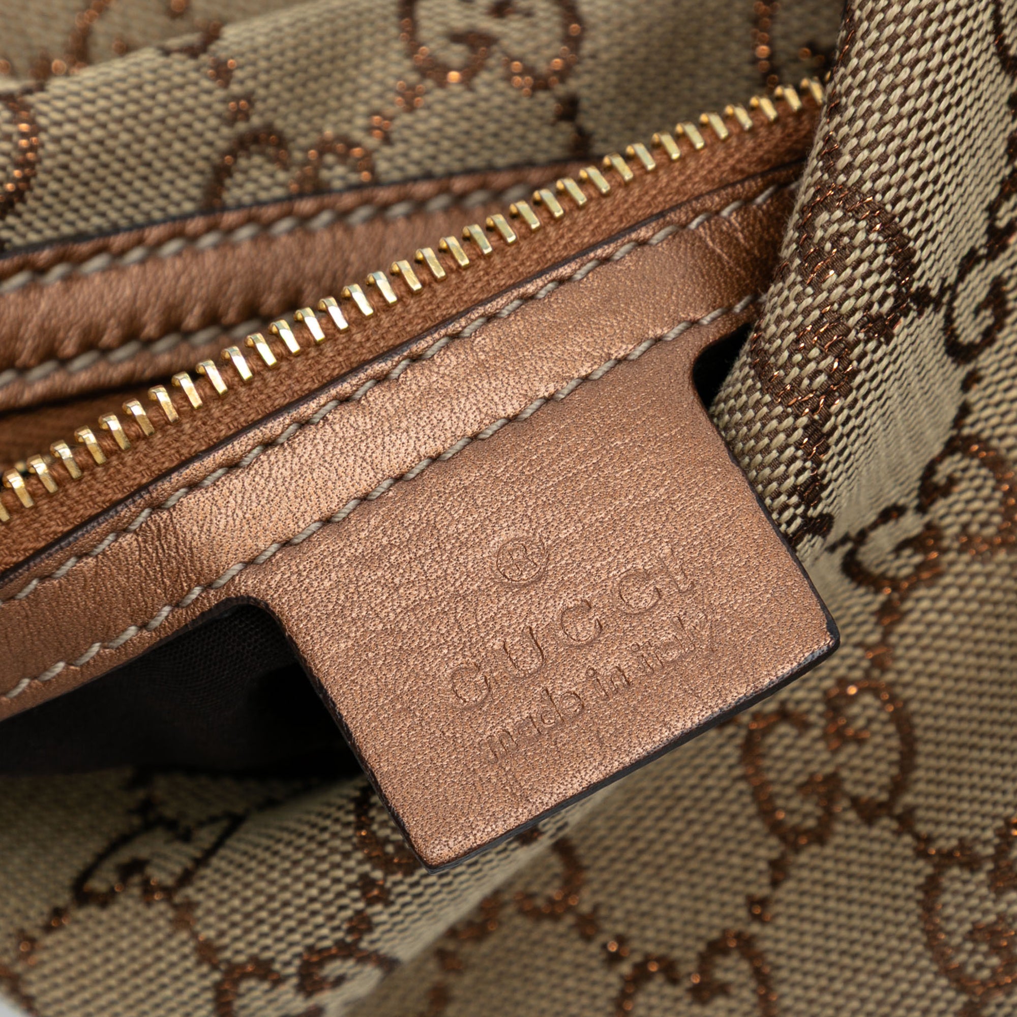 Medium GG Canvas Twins Hobo