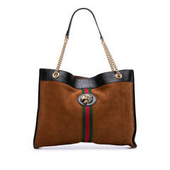Large Web Suede Rajah Tote